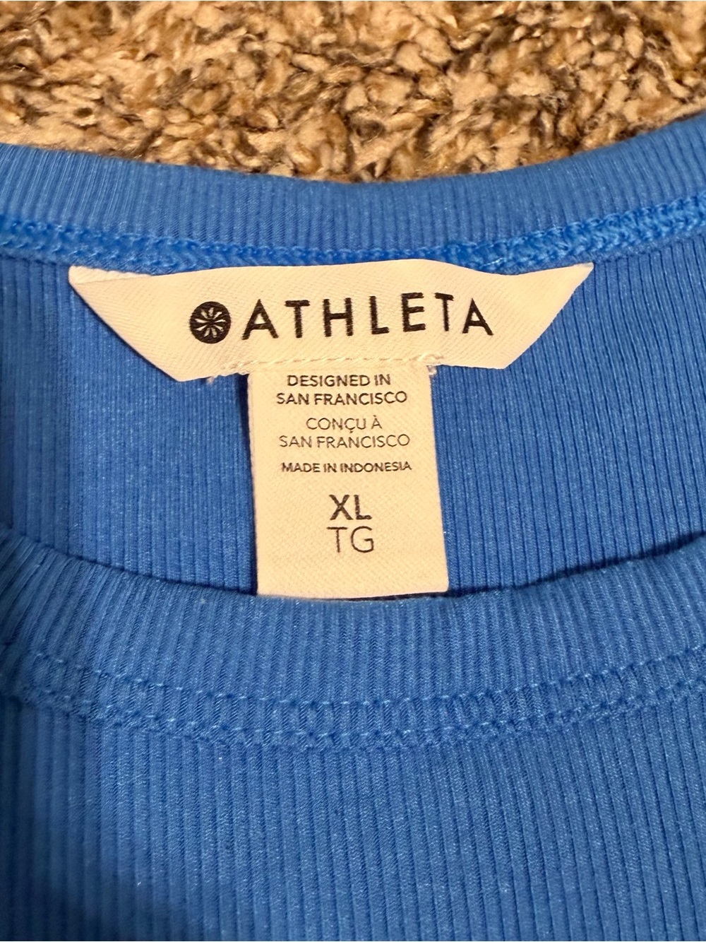 Athleta Ribbed Baby Tee - Picture 2 of 2